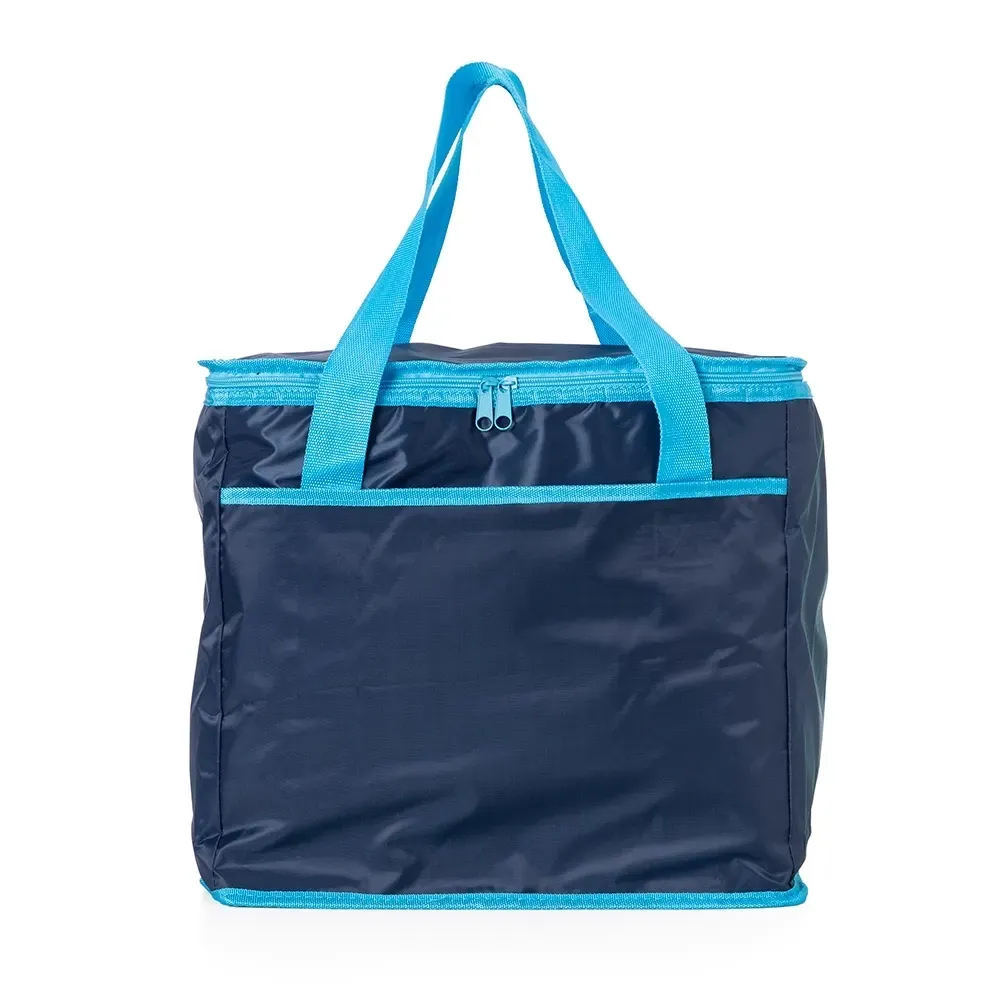 Bolsa térmica personalizada de poliéster 420D, 40 litros, cor azul