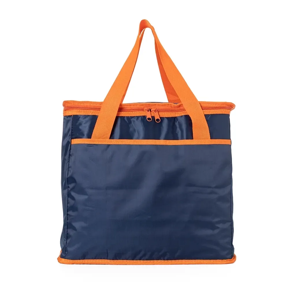 Bolsa térmica personalizada de poliéster 420D, 40 litros, cor laranja