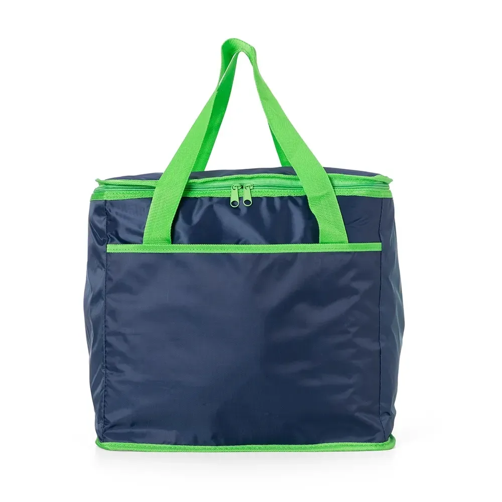 Bolsa térmica personalizada de poliéster 420D, 40 litros, cor verde