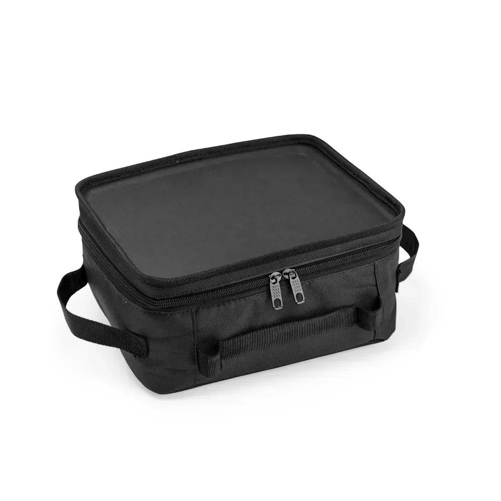 Bolsa Térmica de Poliéster 9 Litros com Tampa-Bandeja Personalizada, cor preto