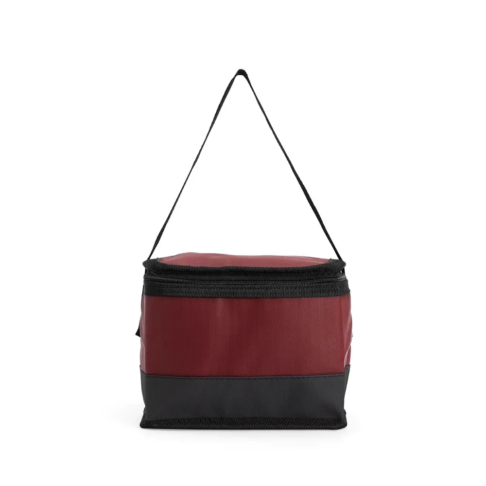 Bolsa Térmica de Poliéster e PVC 5 Litros Personalizada, cor vermelho