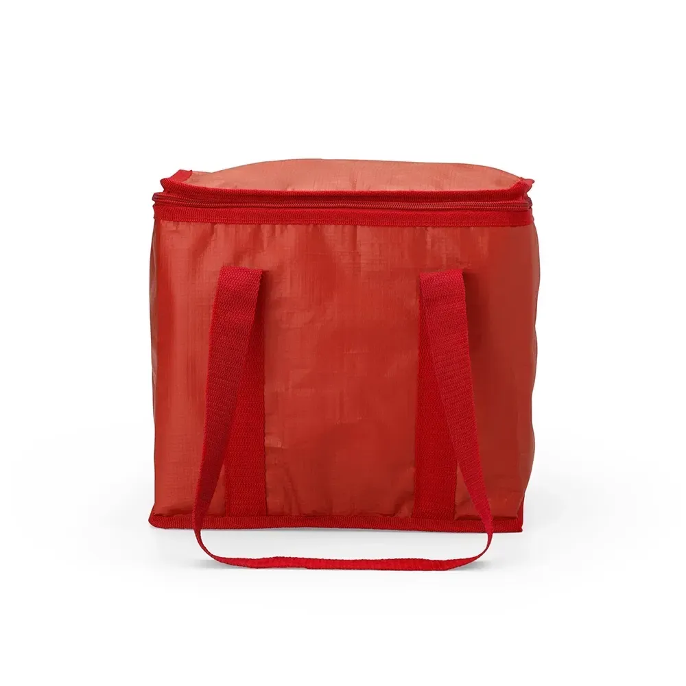 Bolsa térmica personalizada, 17 litros, cor vermelha