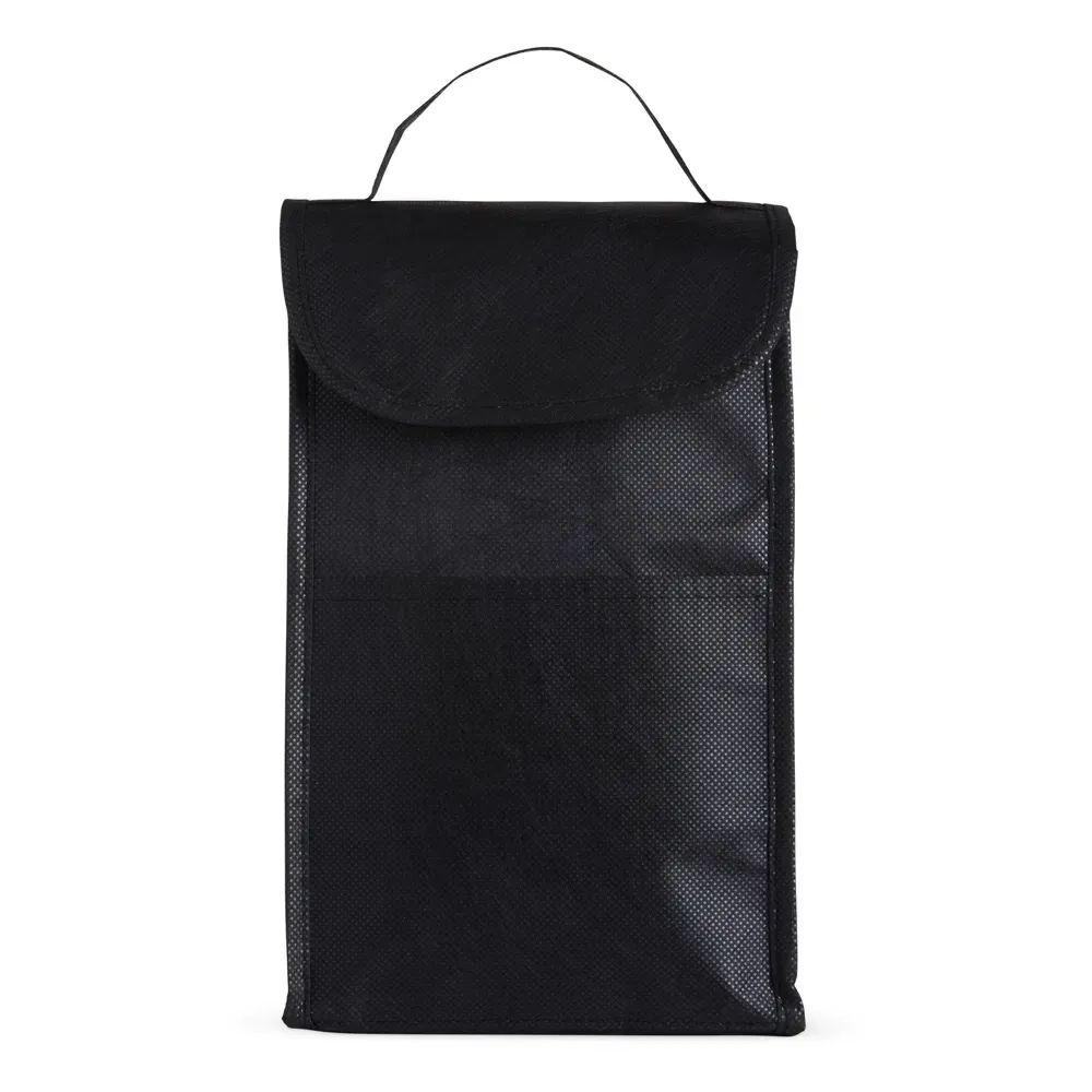 Bolsa térmica personalizada de rPET, 4 litros, cor preta