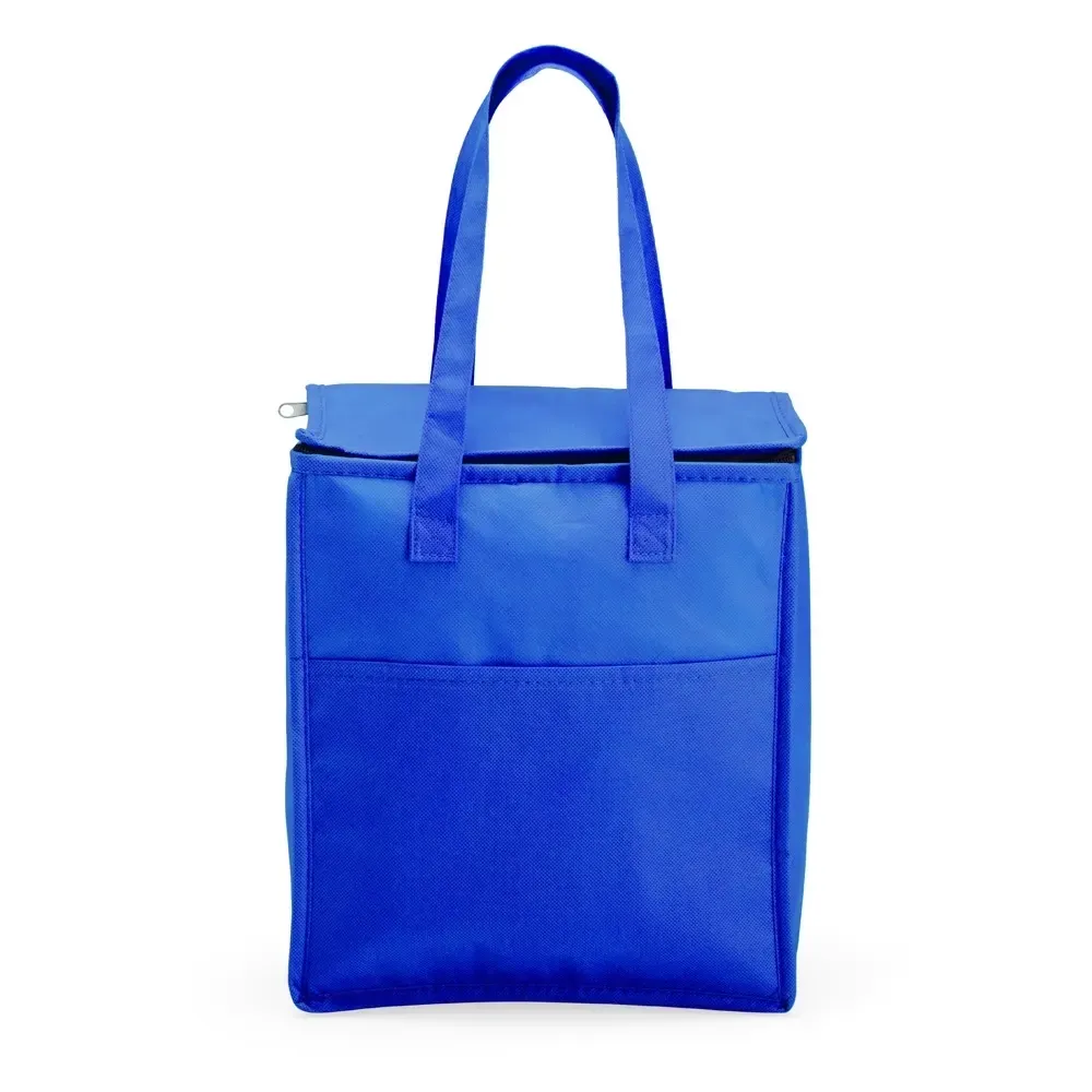 Bolsa térmica personalizada de TNT, 13 litros, cor azul