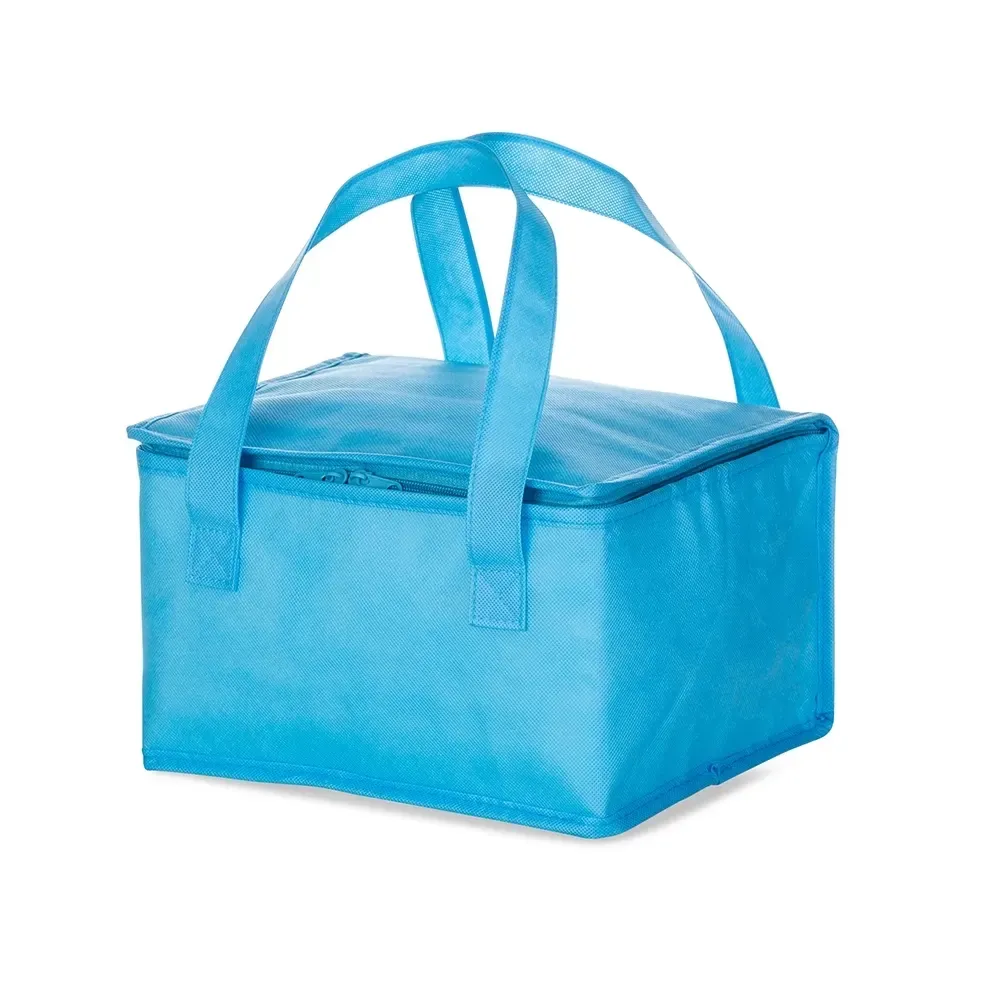 Bolsa Térmica de TNT 13L Personalizada, cor azul claro