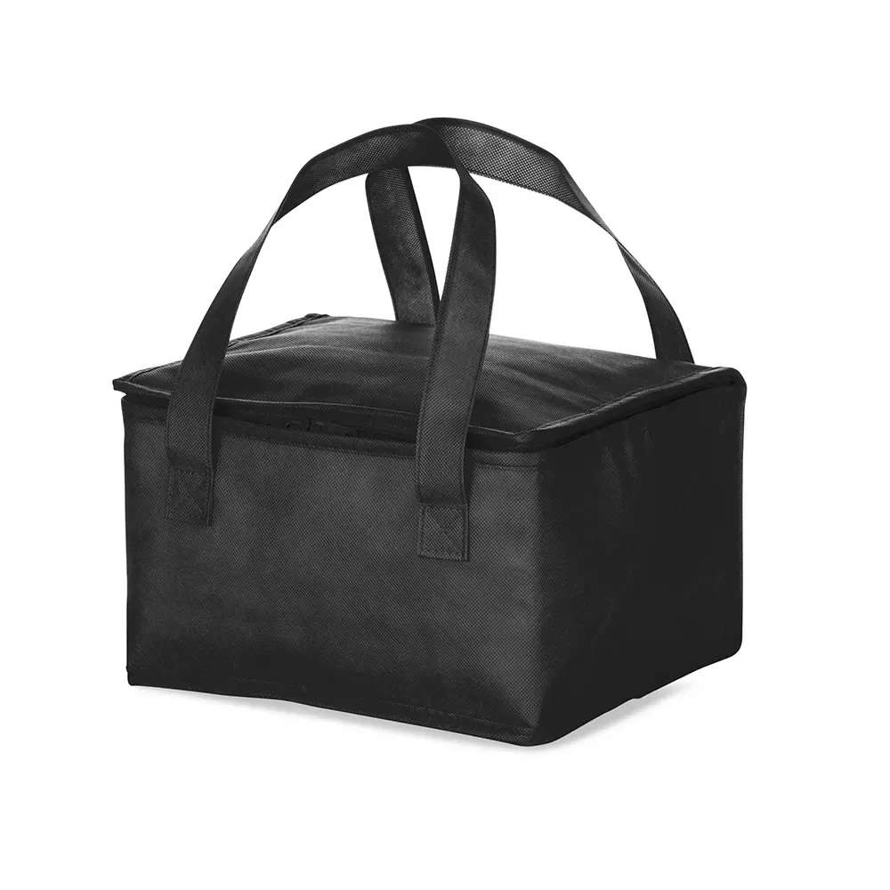 Bolsa Térmica de TNT 13L Personalizada, cor preto