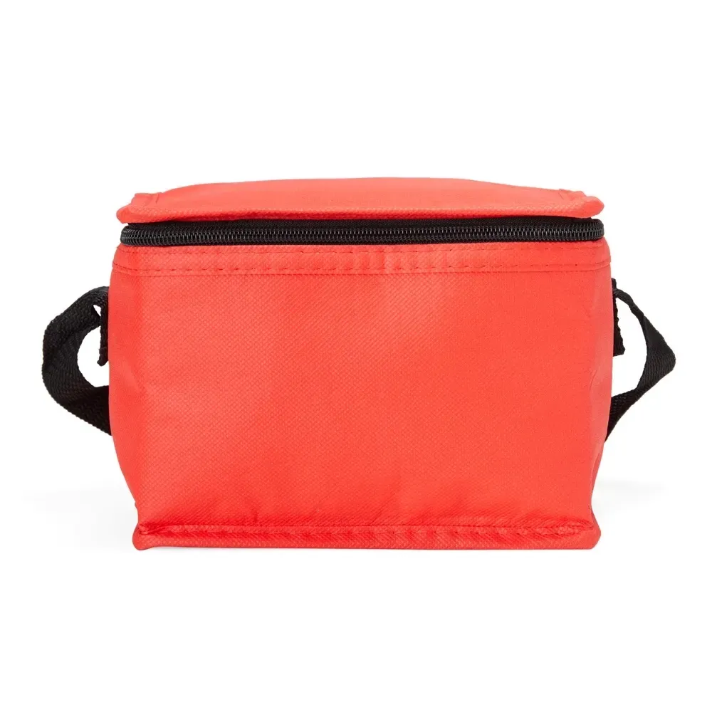 Bolsa Térmica de TNT 4 Litros Personalizada, cor vermelho