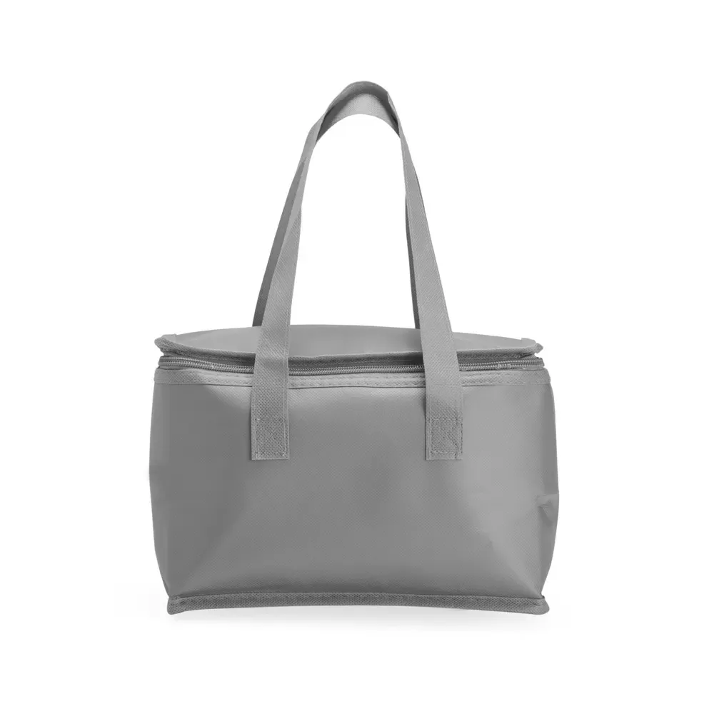 Bolsa térmica personalizada de TNT, 6 litros, cor cinza