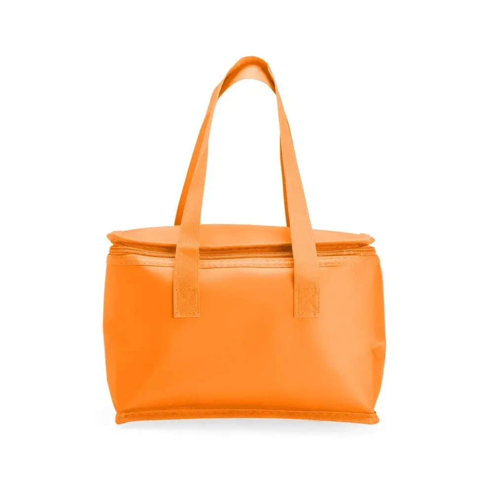 Bolsa térmica personalizada de TNT, 6 litros, cor laranja