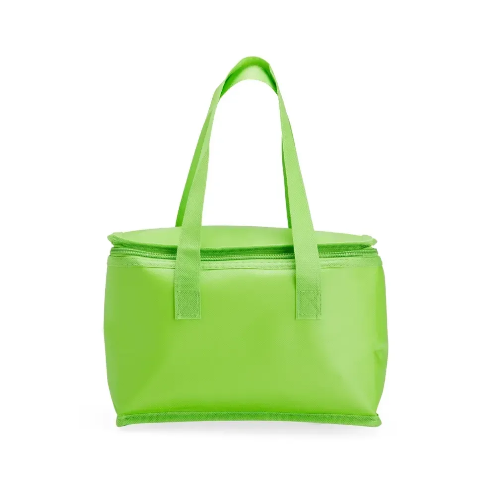 Bolsa térmica personalizada de TNT, 6 litros, cor verde
