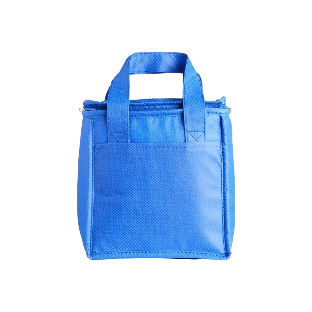 Bolsa térmica personalizada de TNT, 7 litros, cor azul