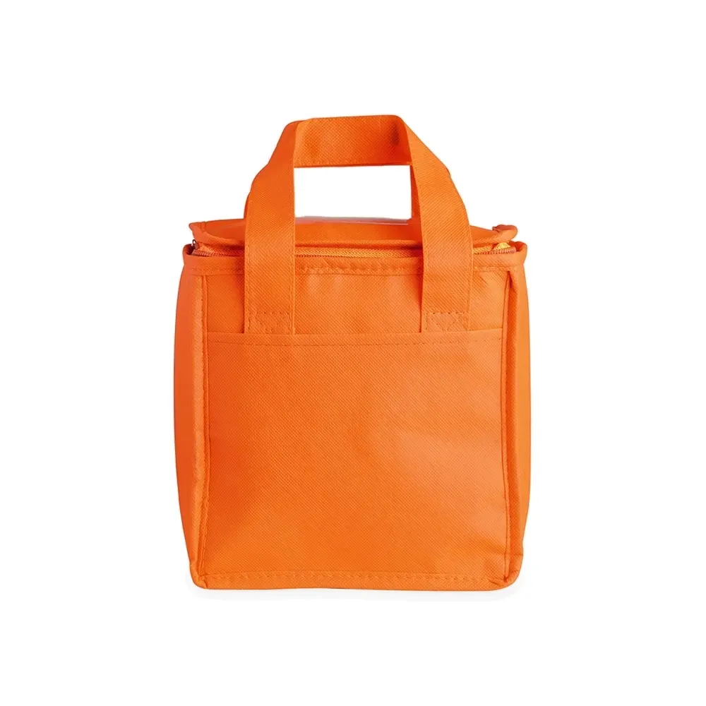 Bolsa térmica personalizada de TNT, 7 litros, cor laranja