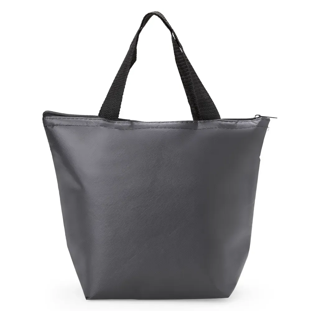 Bolsa térmica personalizada de TNT, 7 litros, cor preta