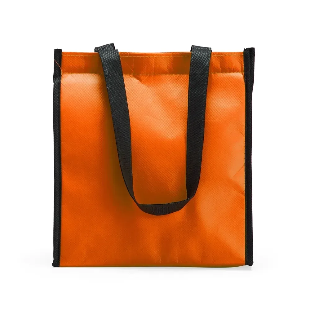 Bolsa térmica personalizada de TNT impermeável, 7 litros, cor laranja