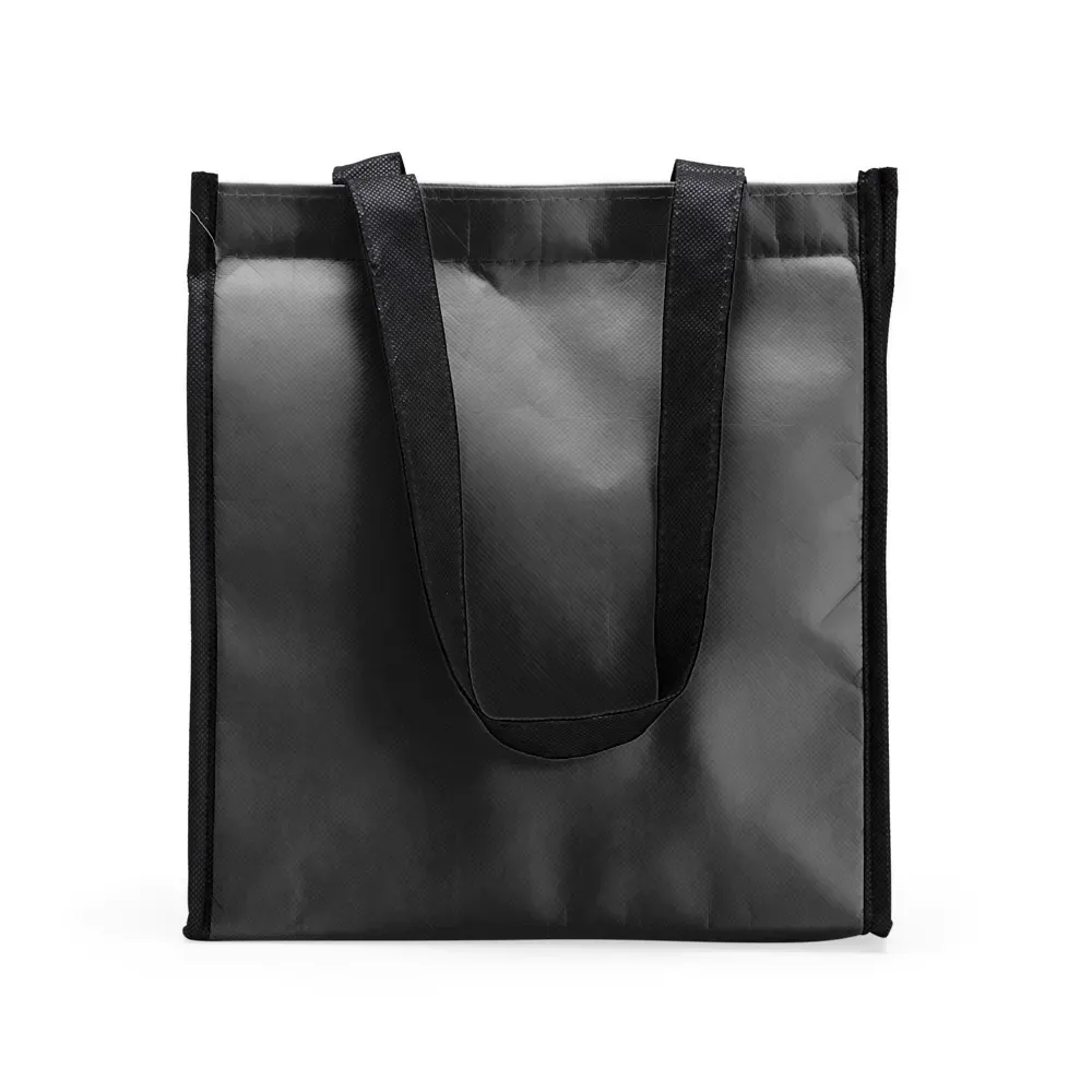 Bolsa térmica personalizada de TNT impermeável, 7 litros, cor preta