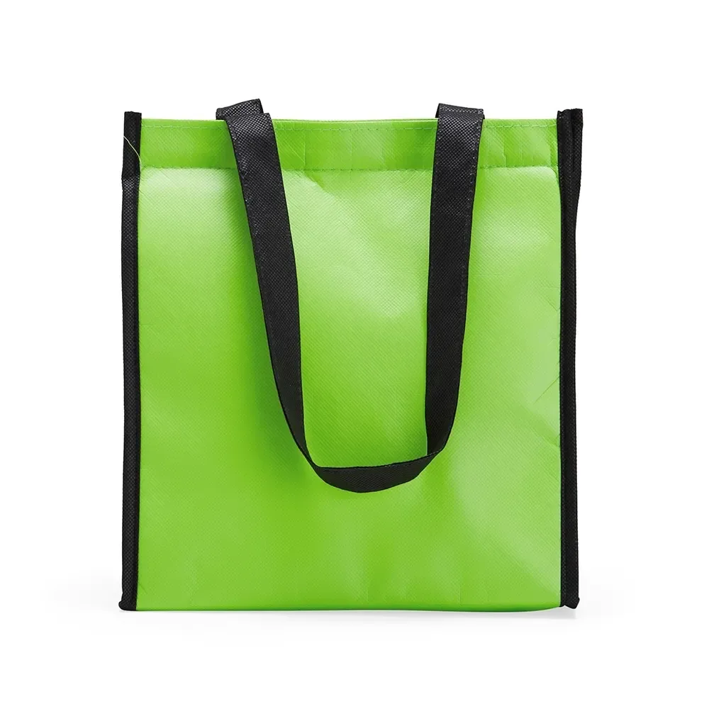 Bolsa térmica personalizada de TNT impermeável, 7 litros, cor verde