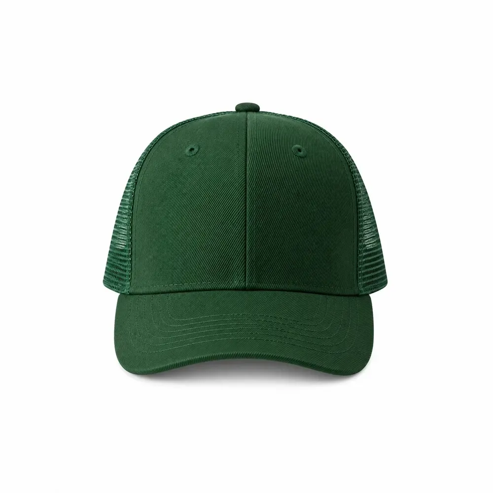 Boné poliéster aba curva com tela personalizado, cor verde