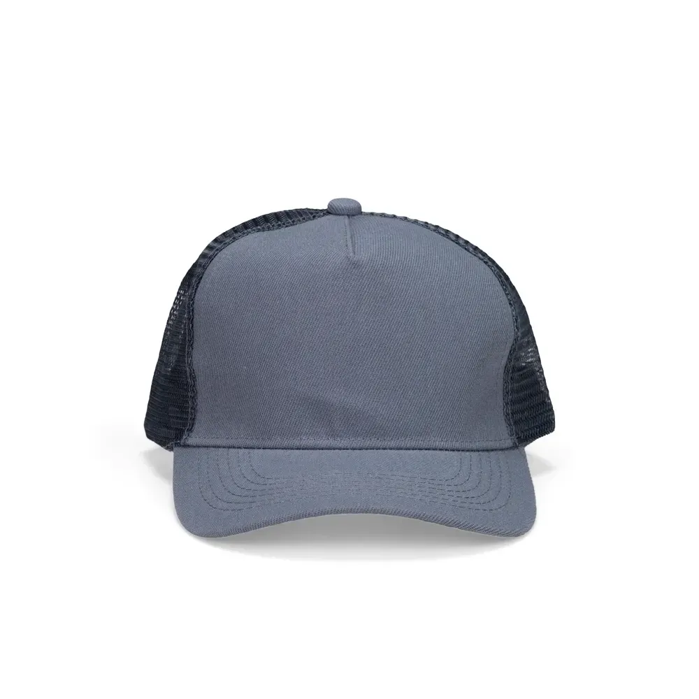Boné poliéster aba curva com tela personalizado, cor cinza