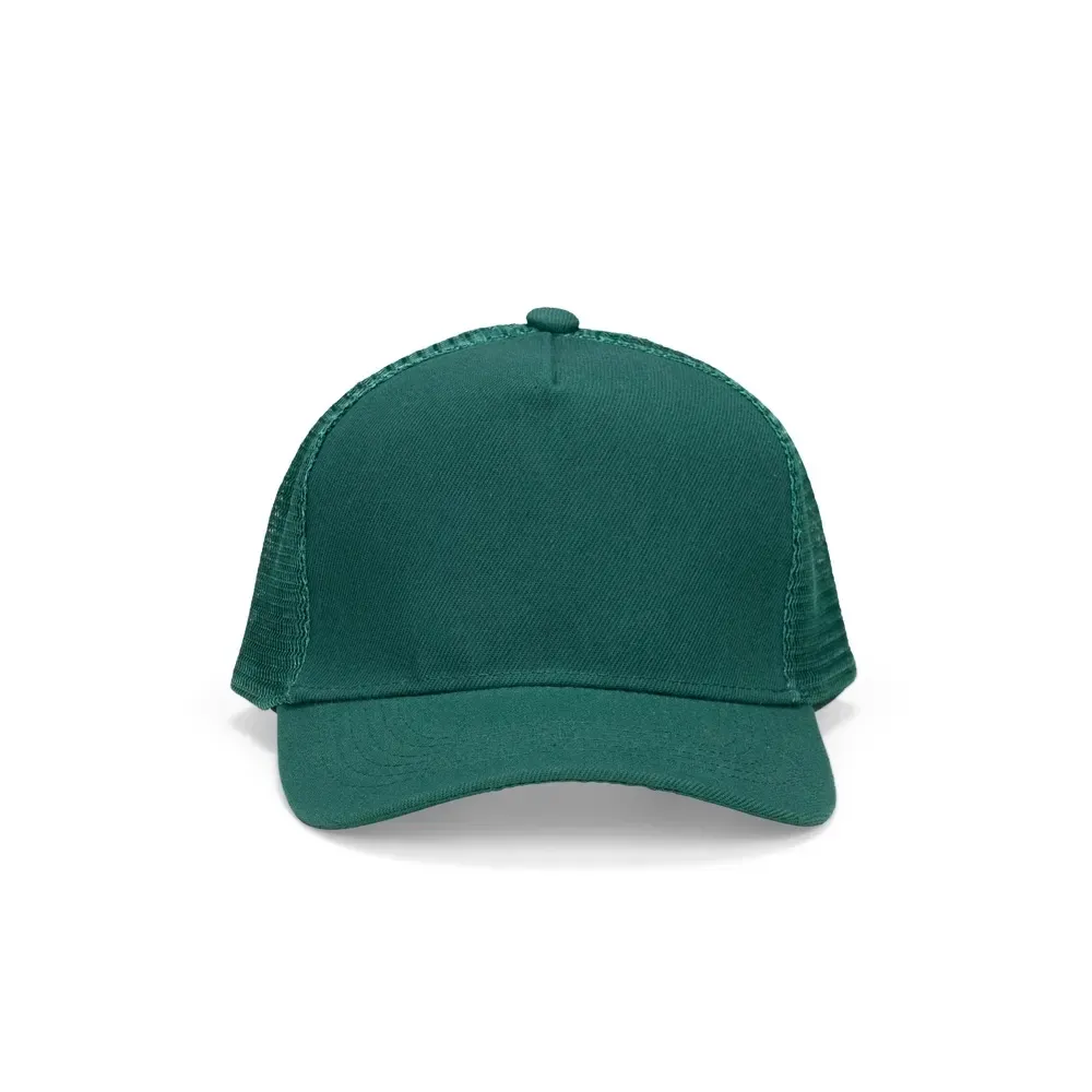 Boné poliéster aba curva com tela personalizado, cor verde
