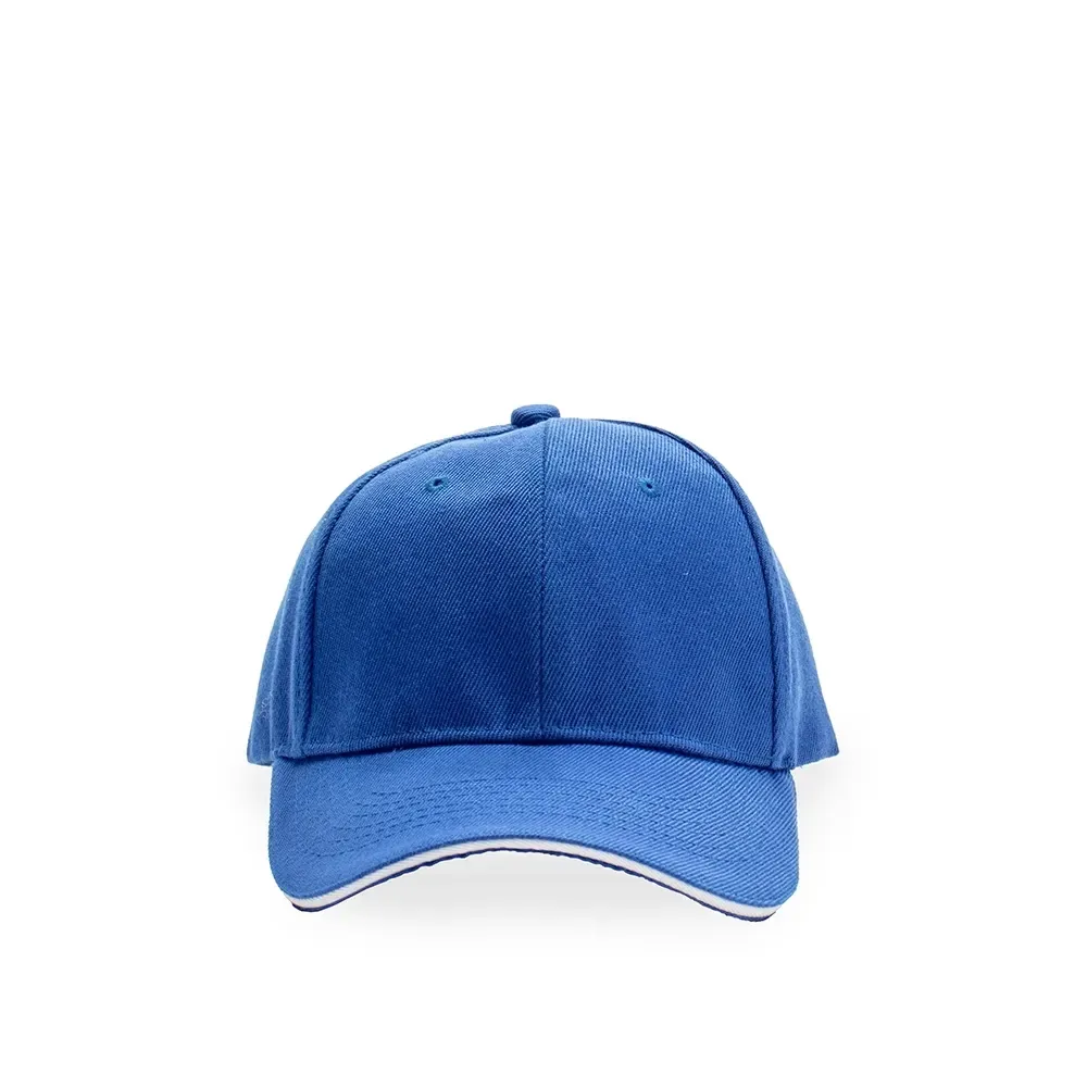 Boné poliéster aba curva personalizado, cor azul