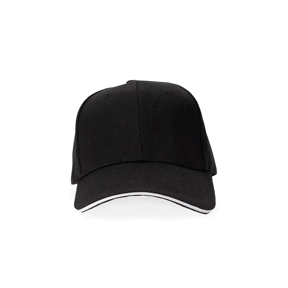 Boné poliéster aba curva personalizado, cor preto