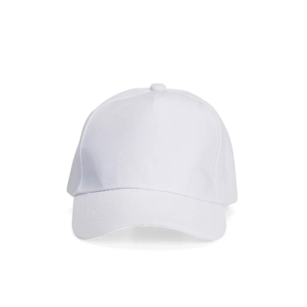 Boné poliéster aba curva personalizado, cor branco