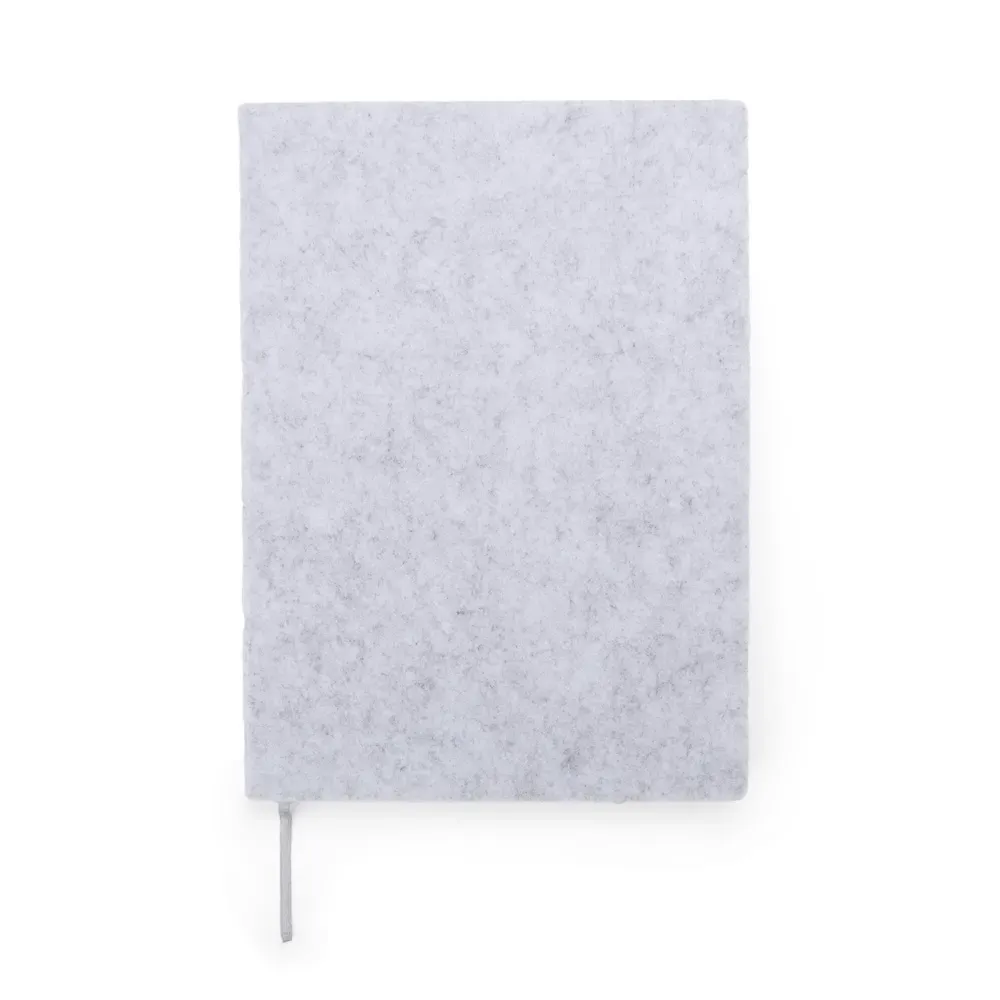 Caderno A5 Feltro personalizado cinza