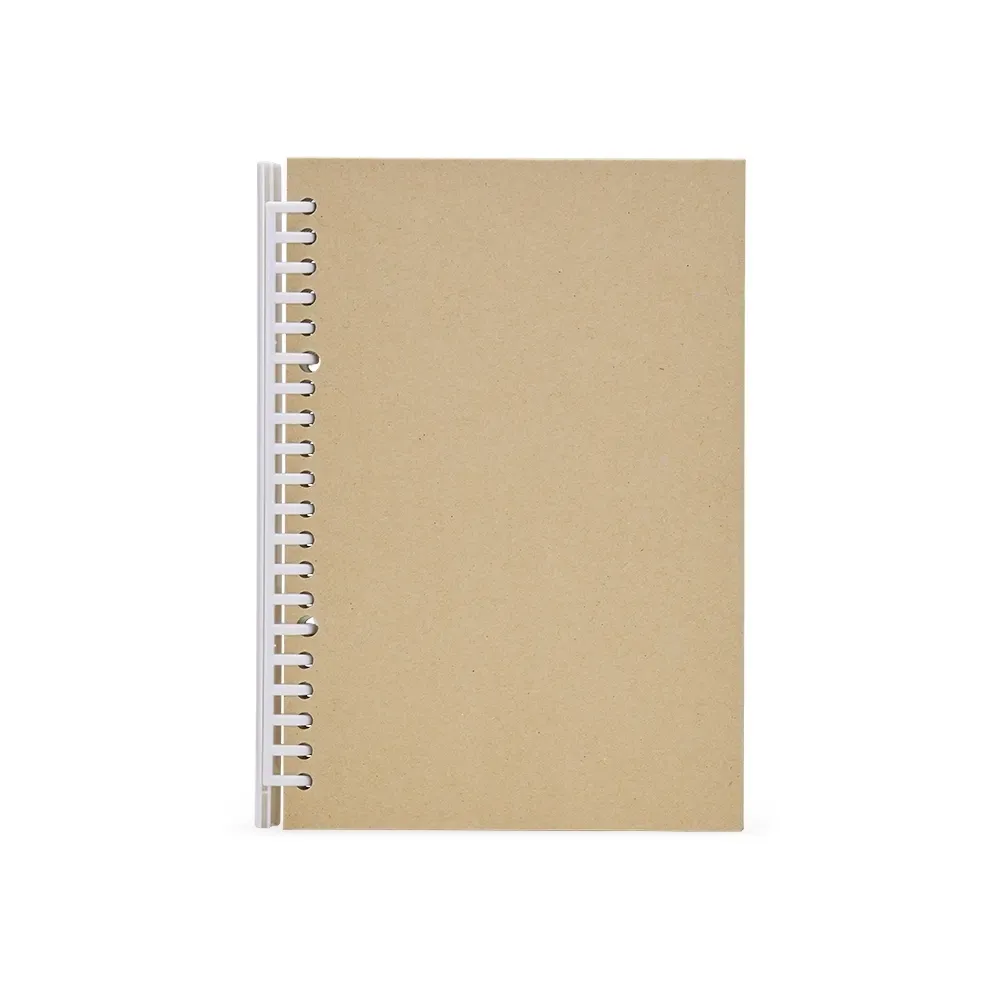 Caderno A5 Kraft com Espiral personalizado