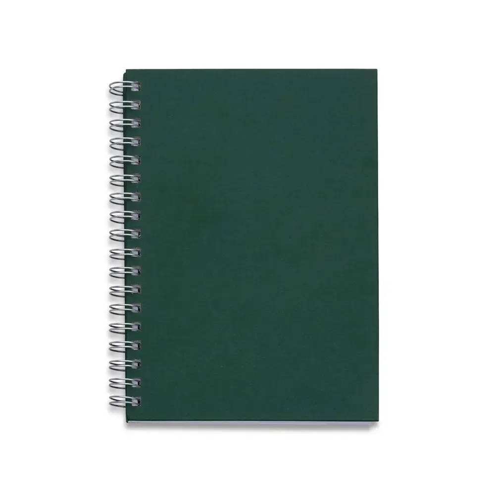Caderno Capa Kraft 98 Folhas personalizado verde