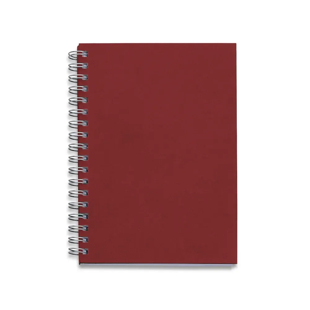 Caderno Capa Kraft 98 Folhas personalizado vermelho