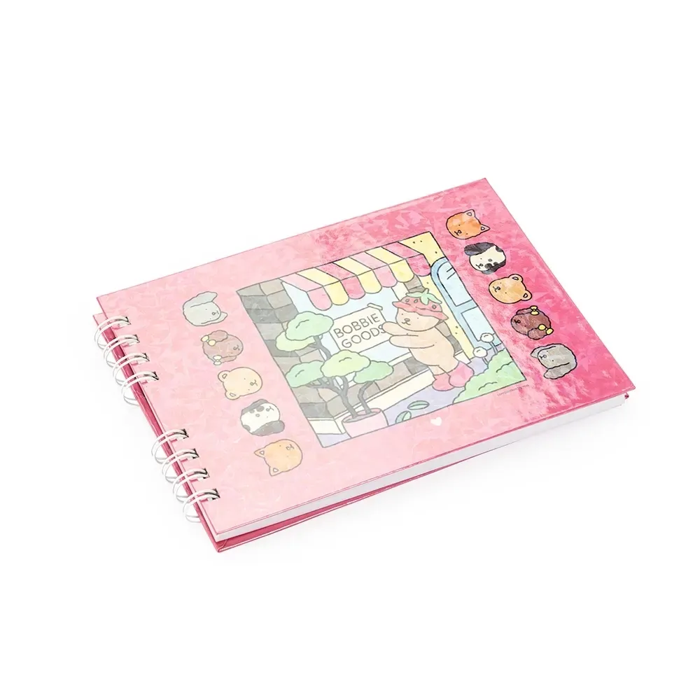 Caderno Para Colorir Desenho Animado personalizado rosa escuro