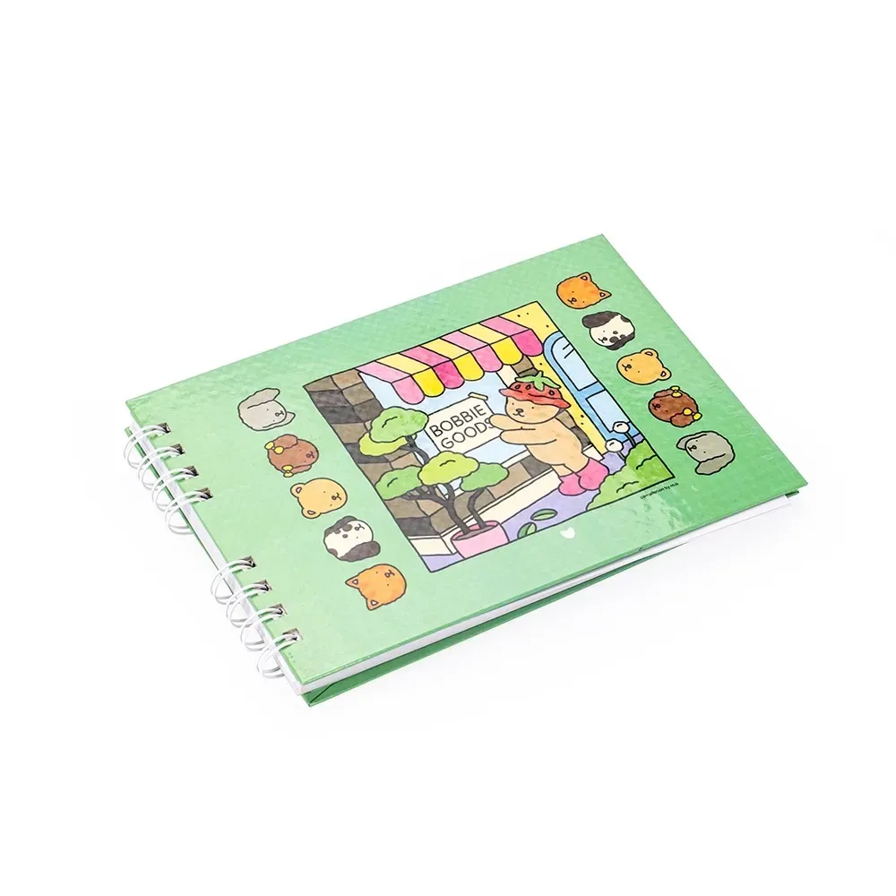 Caderno Para Colorir Desenho Animado personalizado verde