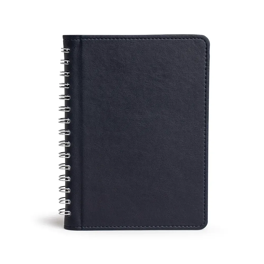 Caderno de Couro Sintético personalizado azul