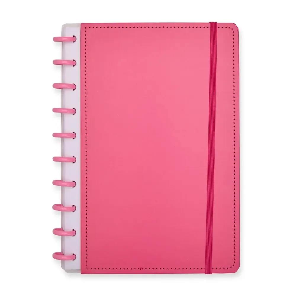 Caderno de Disco Papelão personalizado rosa