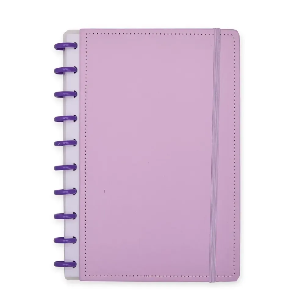 Caderno de Disco Papelão personalizado roxo