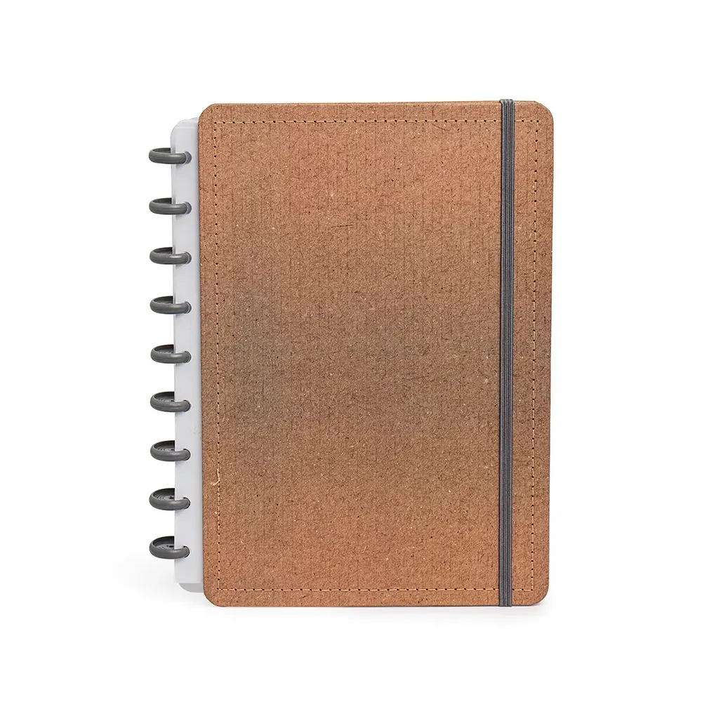 Caderno de Disco Percalux Grande personalizado kraft