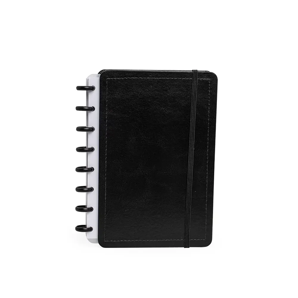 Caderno de Disco Percalux Médio personalizado preto