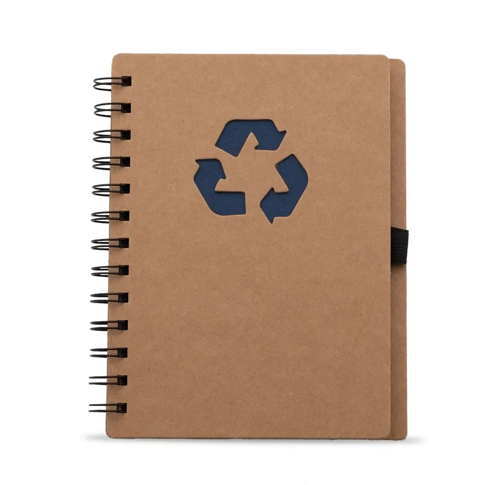 Caderno Ecológico com Elástico Porta-Caneta personalizado