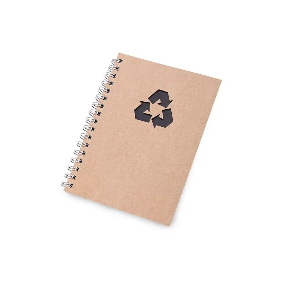 Caderno Ecológico Mini com Wire-o personalizado preto