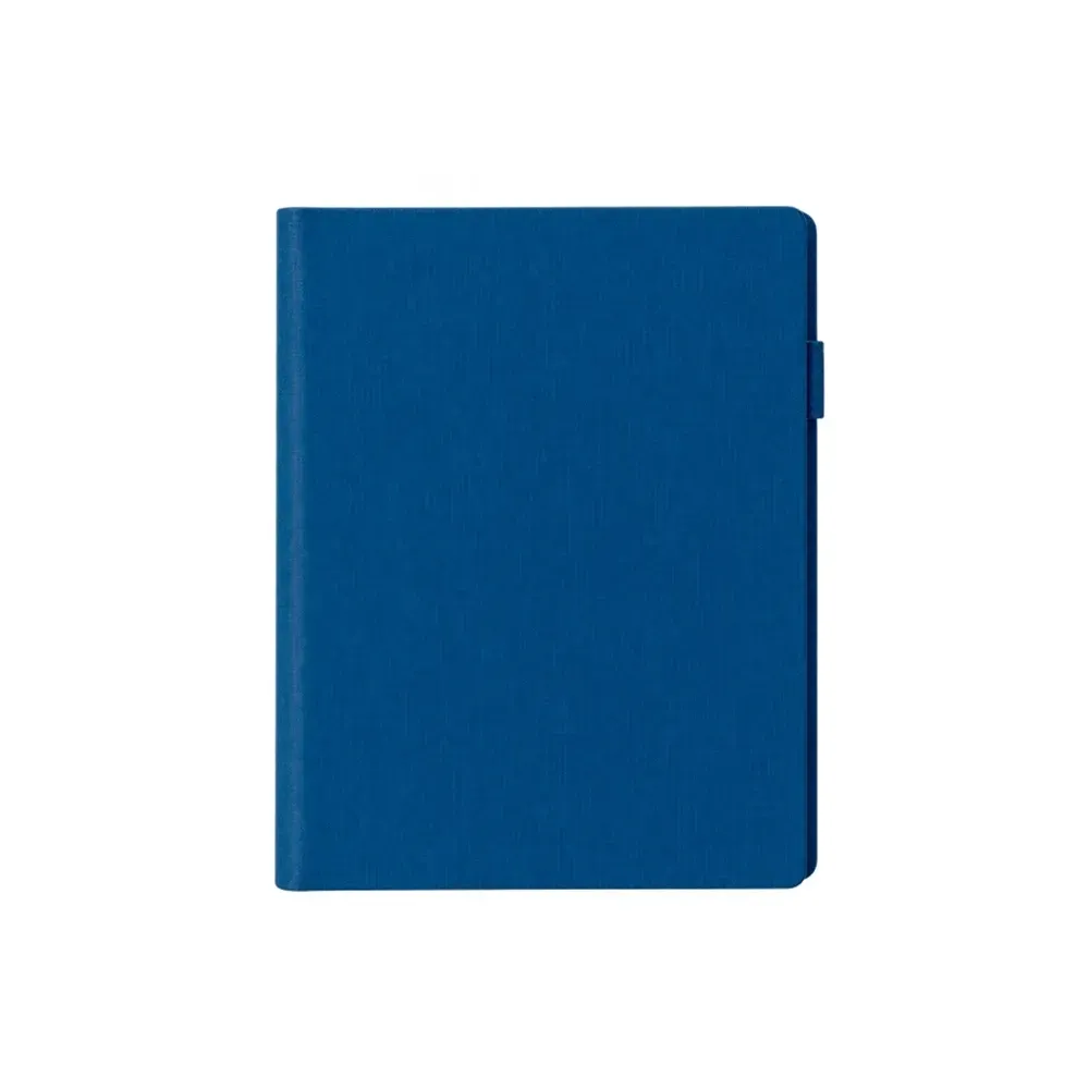 Caderno Fichário PU com Calculadora Solar personalizado azul