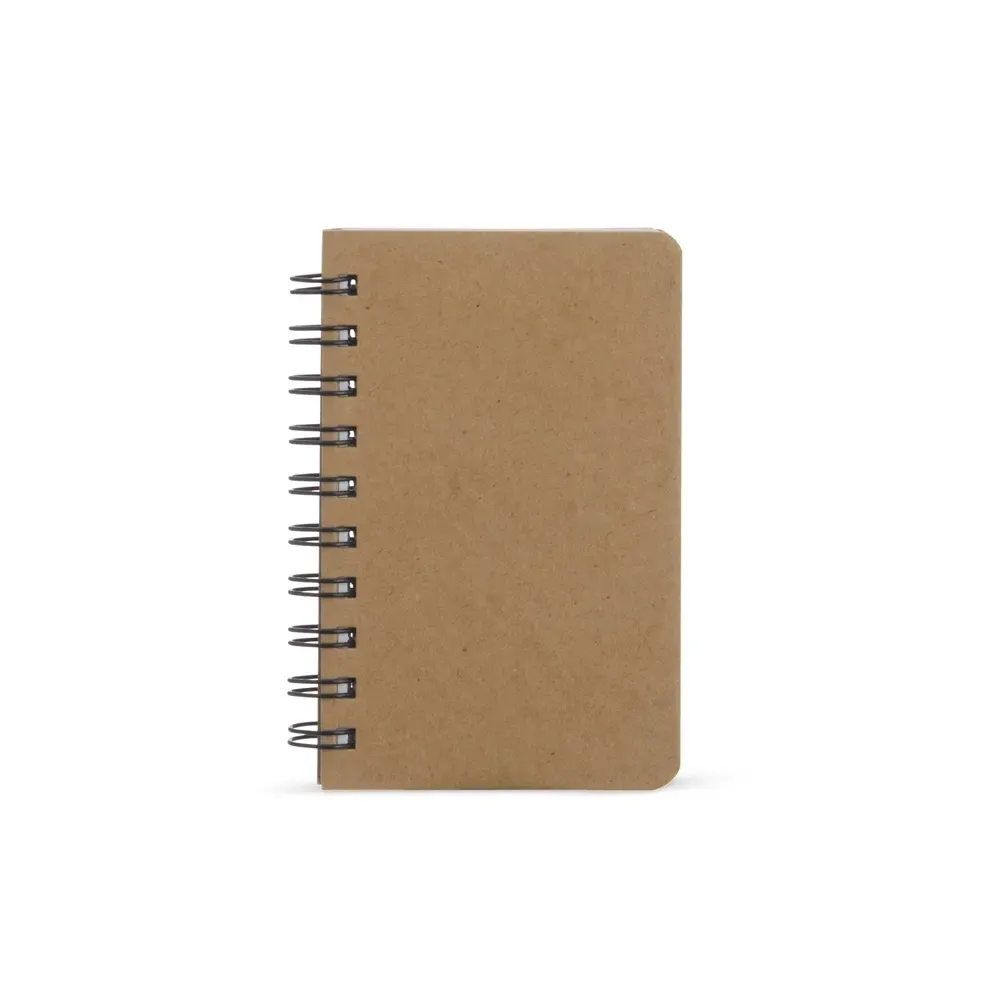 Caderno Kraft Mini Liso com Wire-o personalizado kraft