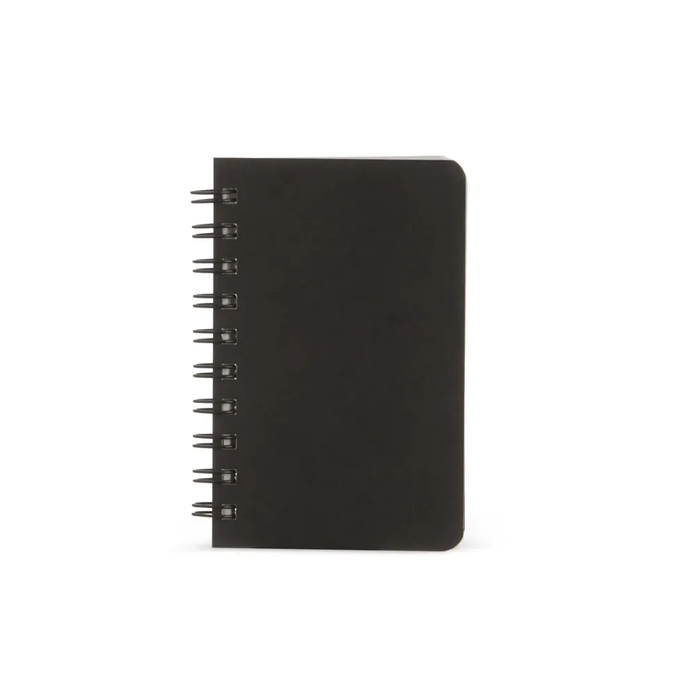 Caderno Kraft Mini Liso com Wire-o personalizado preto