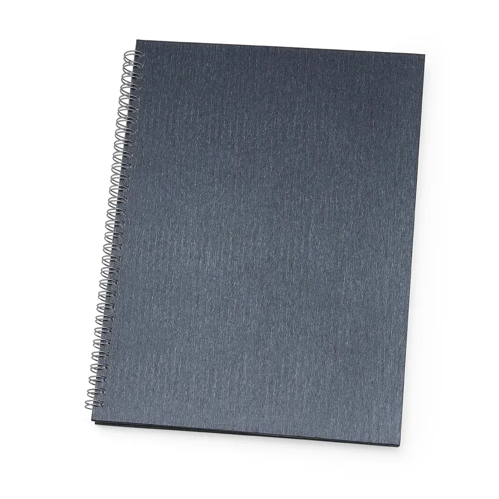Caderno de Negócios Grande Percalux personalizado cinza