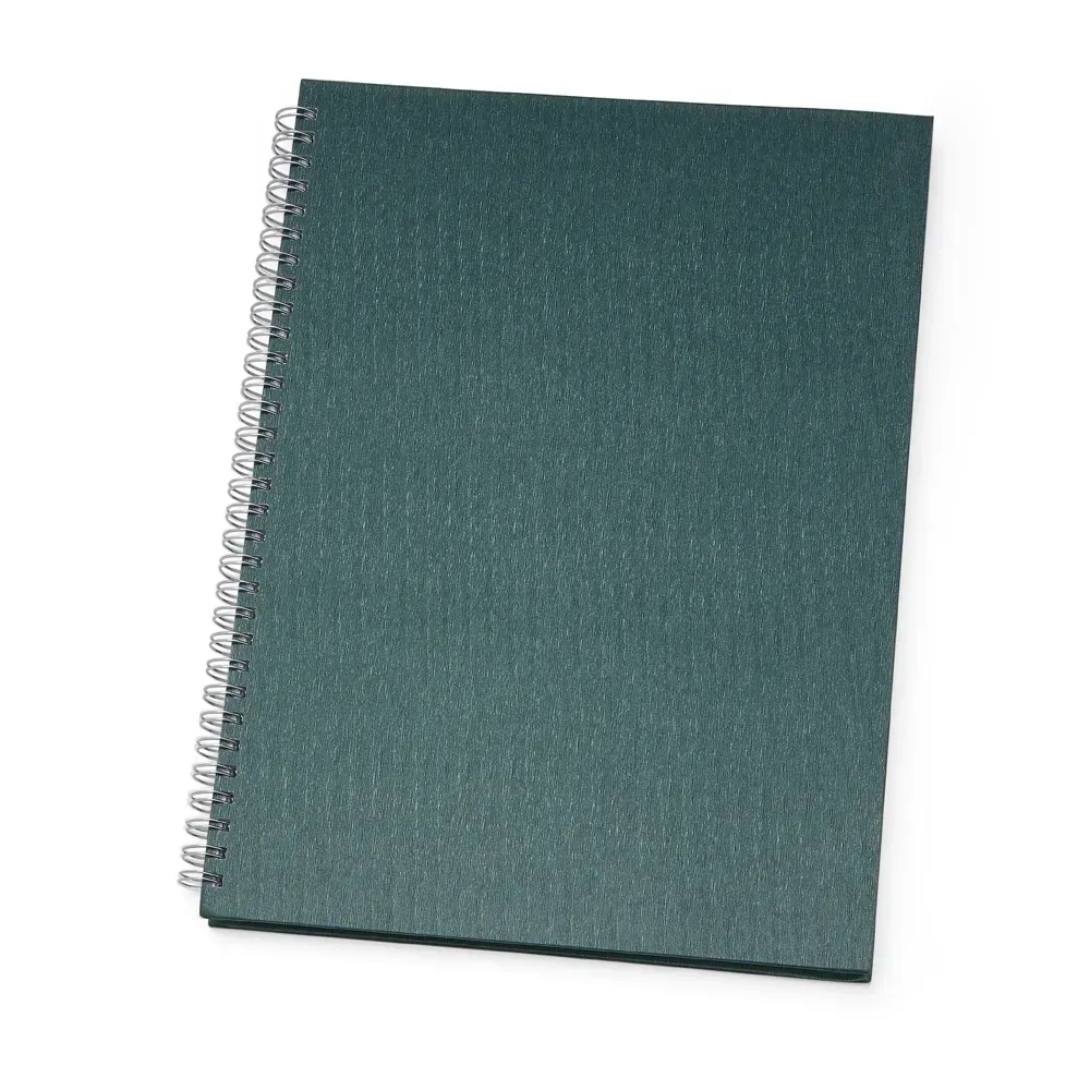 Caderno de Negócios Grande Percalux personalizado verde
