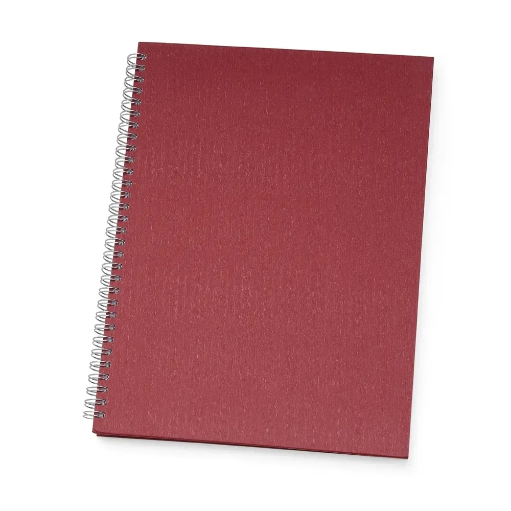 Caderno de Negócios Grande Percalux personalizado vermelho