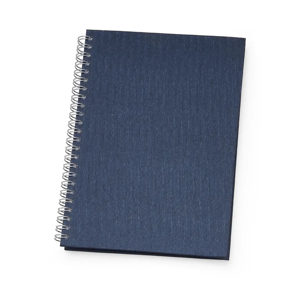 Caderno de Negócios Pequeno Percalux personalizado azul