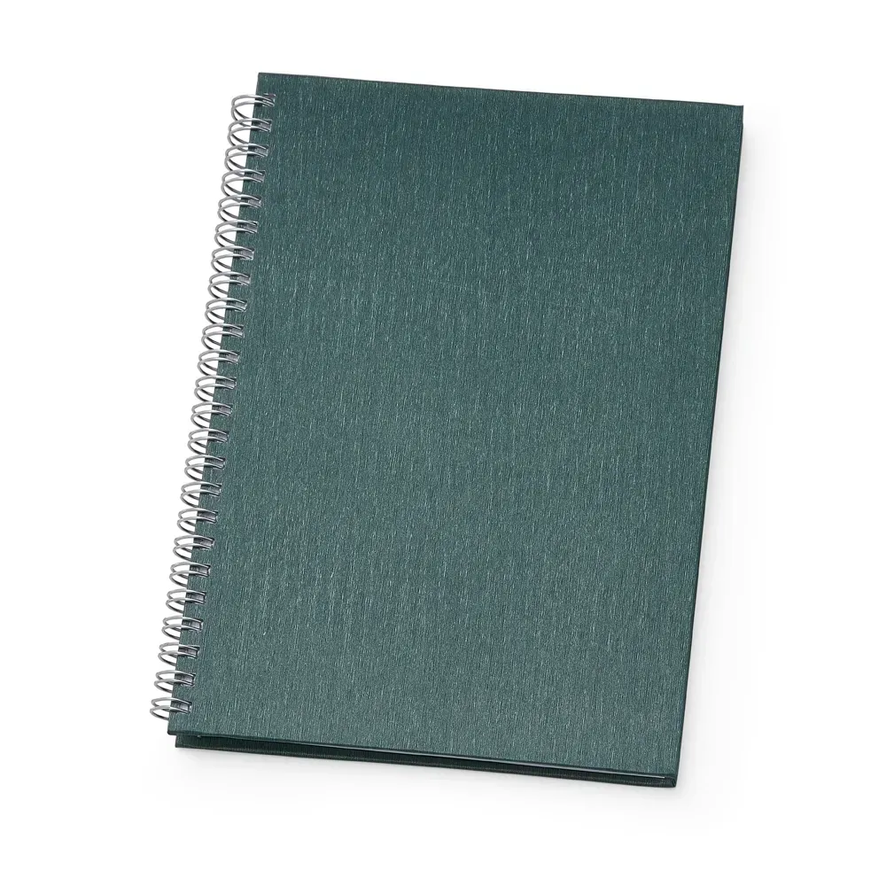 Caderno de Negócios Pequeno Percalux personalizado verde