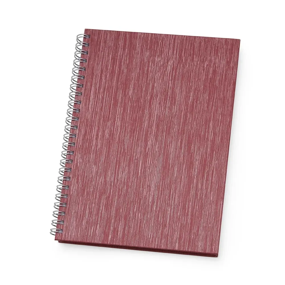Caderno de Negócios Pequeno Percalux personalizado vermelho
