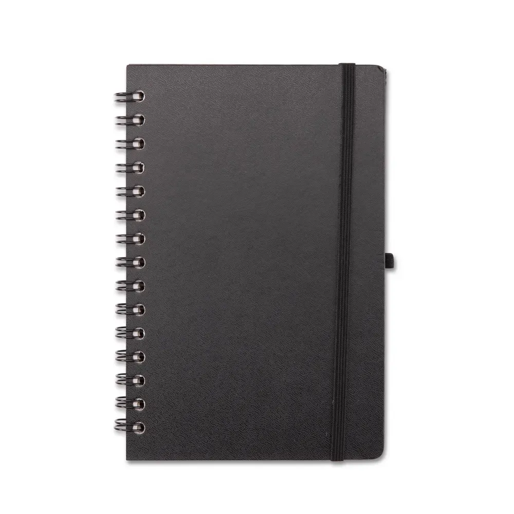 Caderno Percalux com Pauta personalizado preto