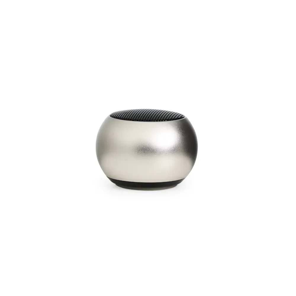 Mini Caixa de Som Bluetooth TWS em Inox, cor prata